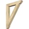 Ekena Millwork Traditional Slat Rough Sawn Bracket, Douglas Fir, 4"W x 28"D x 36"H BKT04X28X36TRA06RDF - alternate 1